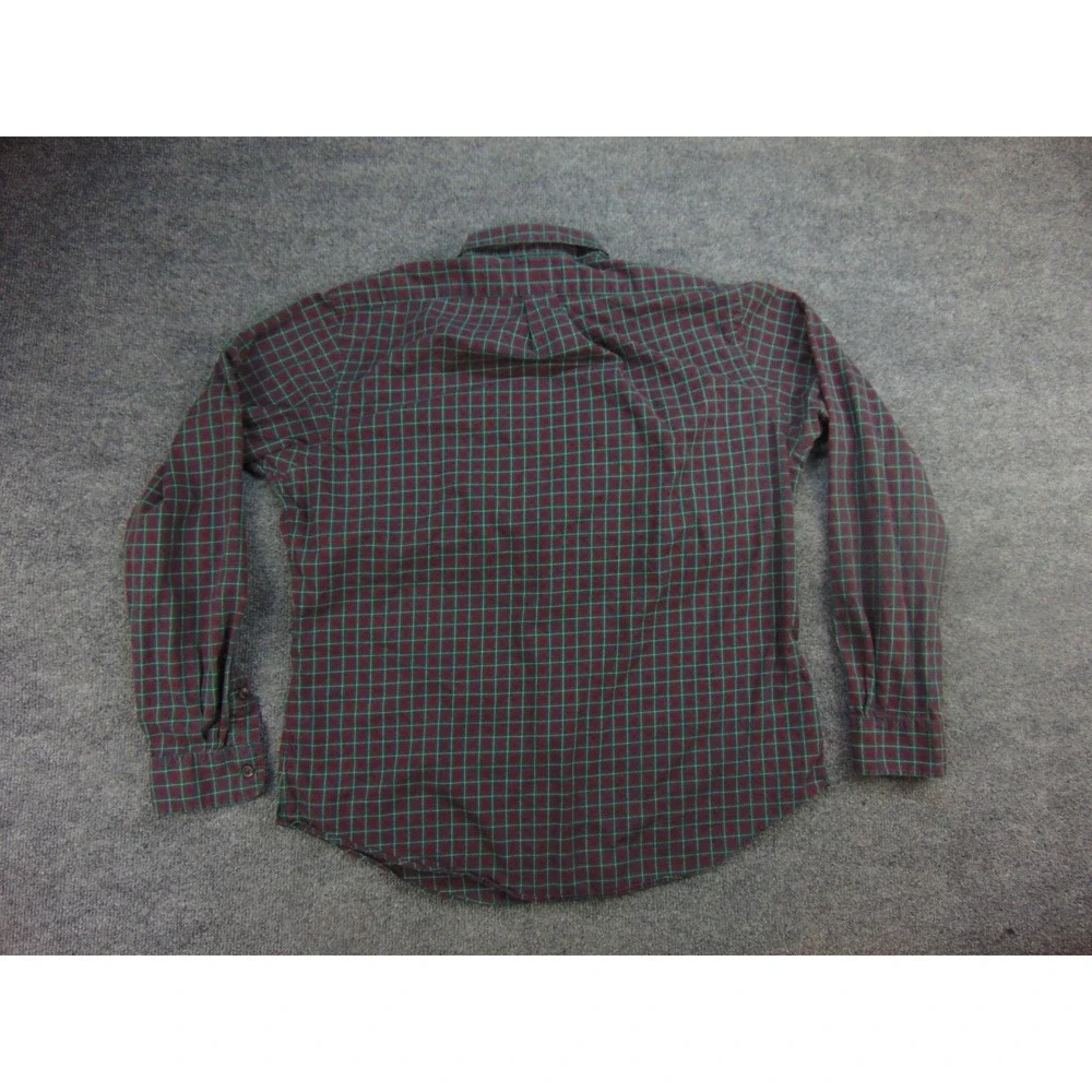 Polo Ralph Lauren Button Down Mens Large Plaid Red Green Preppy Heritage Shirt